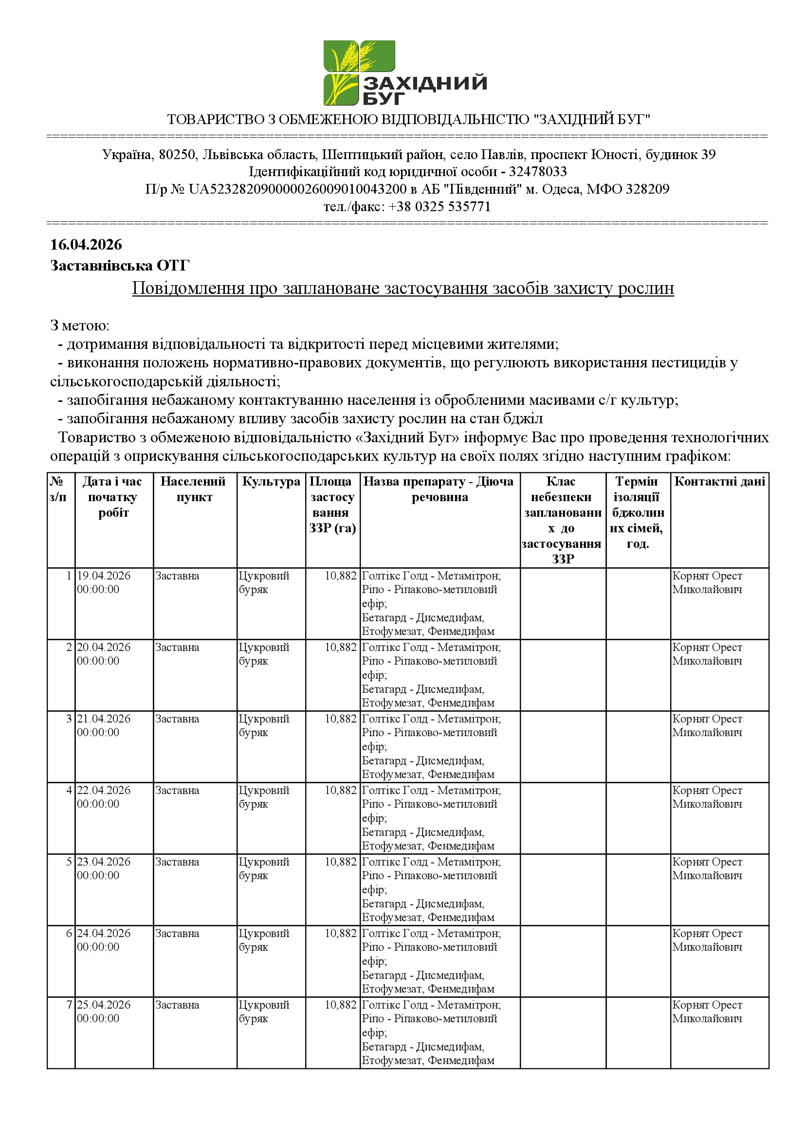 Повідомлення 1604 1